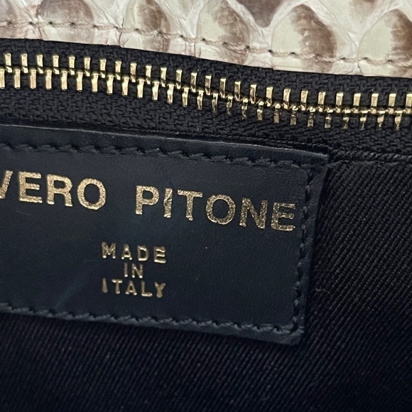 SNAKE SKIN- PHYTON ITALIAN HANDBAG NEW - Picture 9 of 16